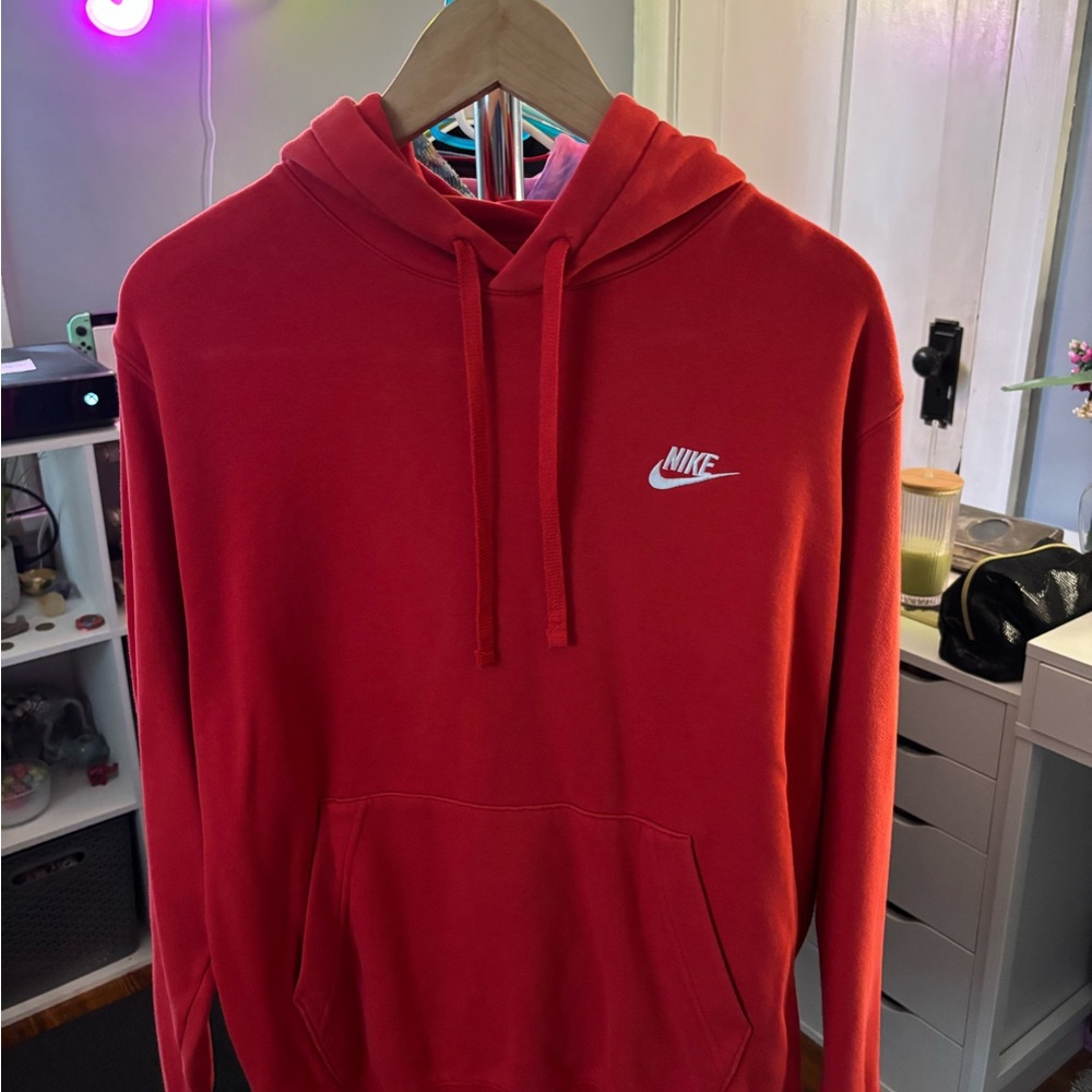 Nike Men's Bold Red Hoodie